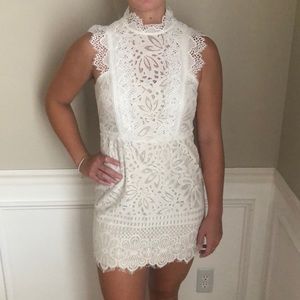 White lace dress